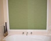 Honeycomb blinds 5 in a bathroom