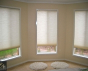 Honeycomb blinds 6 in a bathroom