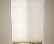 Honeycomb blinds 8 in a bathroom