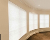 cellular honeycomb blinds 14 in a building