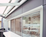 Screen roller blinds 39 outside an apartment