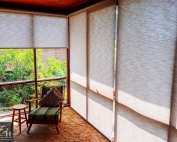 Screen roller blinds 42 inside an apartment